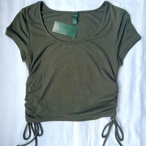 Wild Fable Green Crop Top Size M